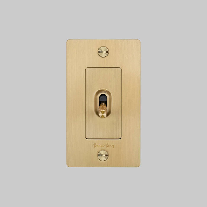 Buster + Punch 1-Gang Toggle Switch – Cross - 1G Toggle