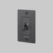 Buster + Punch 1-Gang Toggle Switch – Cross - Smoked Bronze / With Logo - 1G Toggle