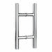 Richelieu 32 mm back-to-back ladder pull handle in polished stainless steel for glass and wood doors